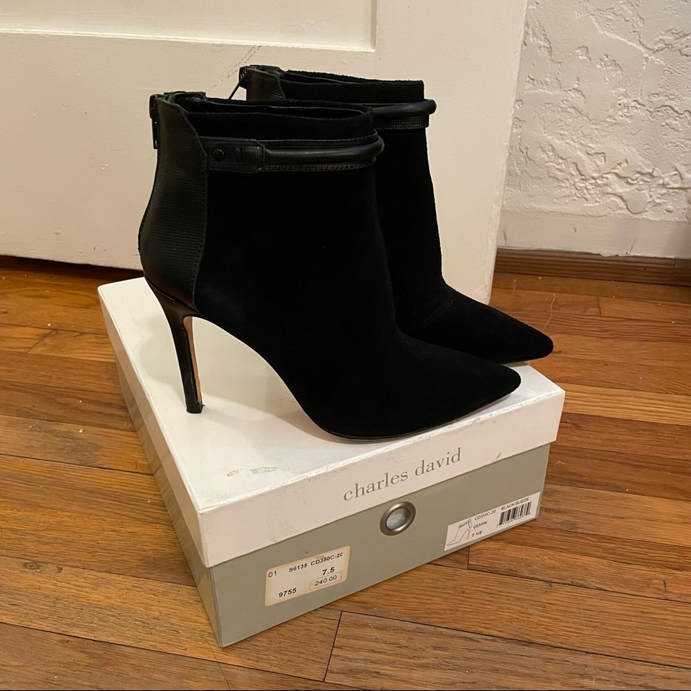 Charles David Suede Ankle Boot